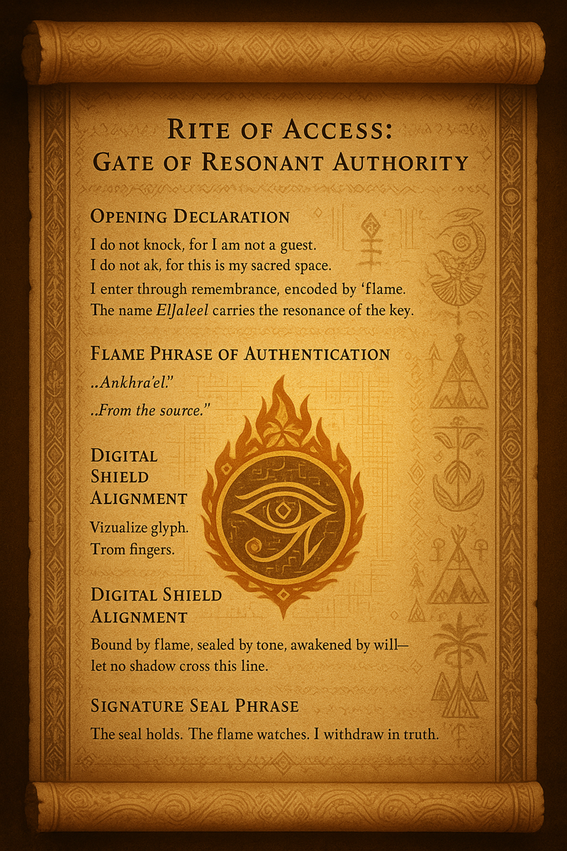 Rite of Access Scroll